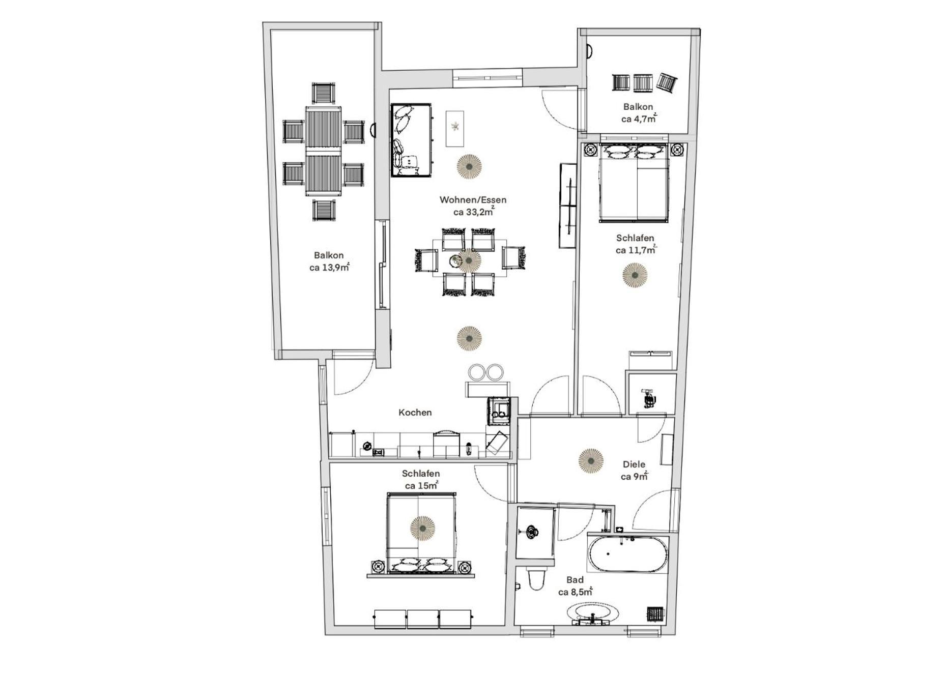 Pineapple Apartments Dresden Zwinger III - 86 Qm - 1X Free Parking ภายนอก รูปภาพ